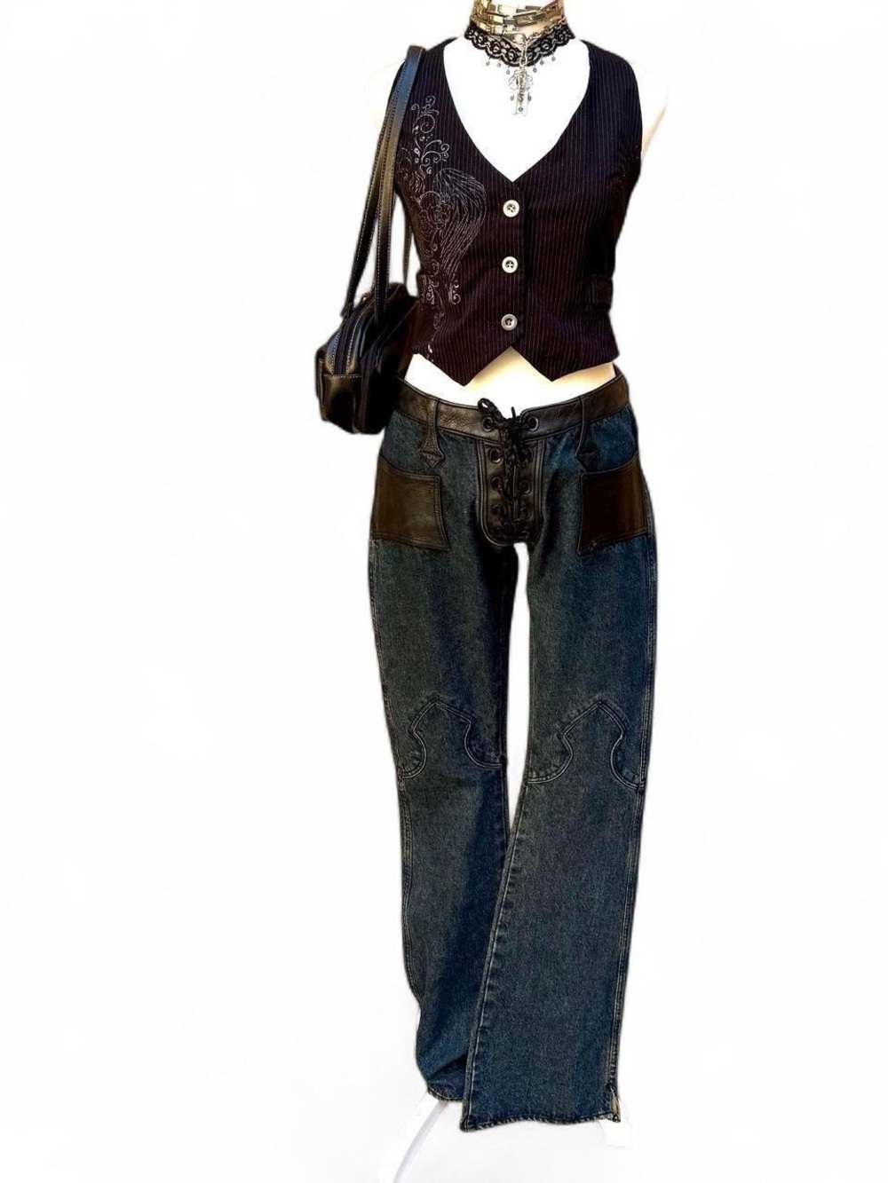 GRAIL Henry Duarte Vintage Leather Jeans